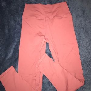 TIL YOU COLLAPSE scrunch leggings rose gold